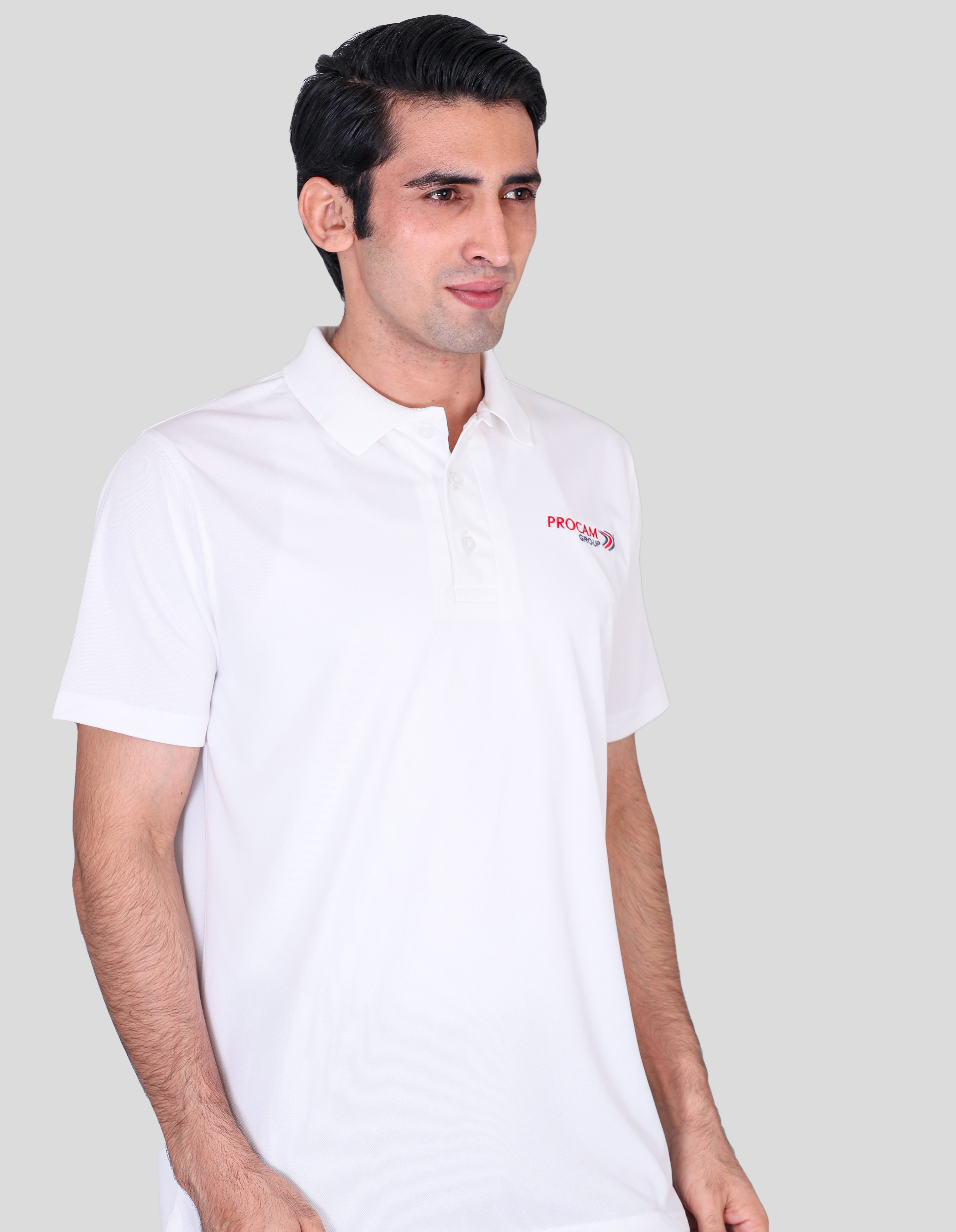 Procam white promotional polo t-shirts supplier 