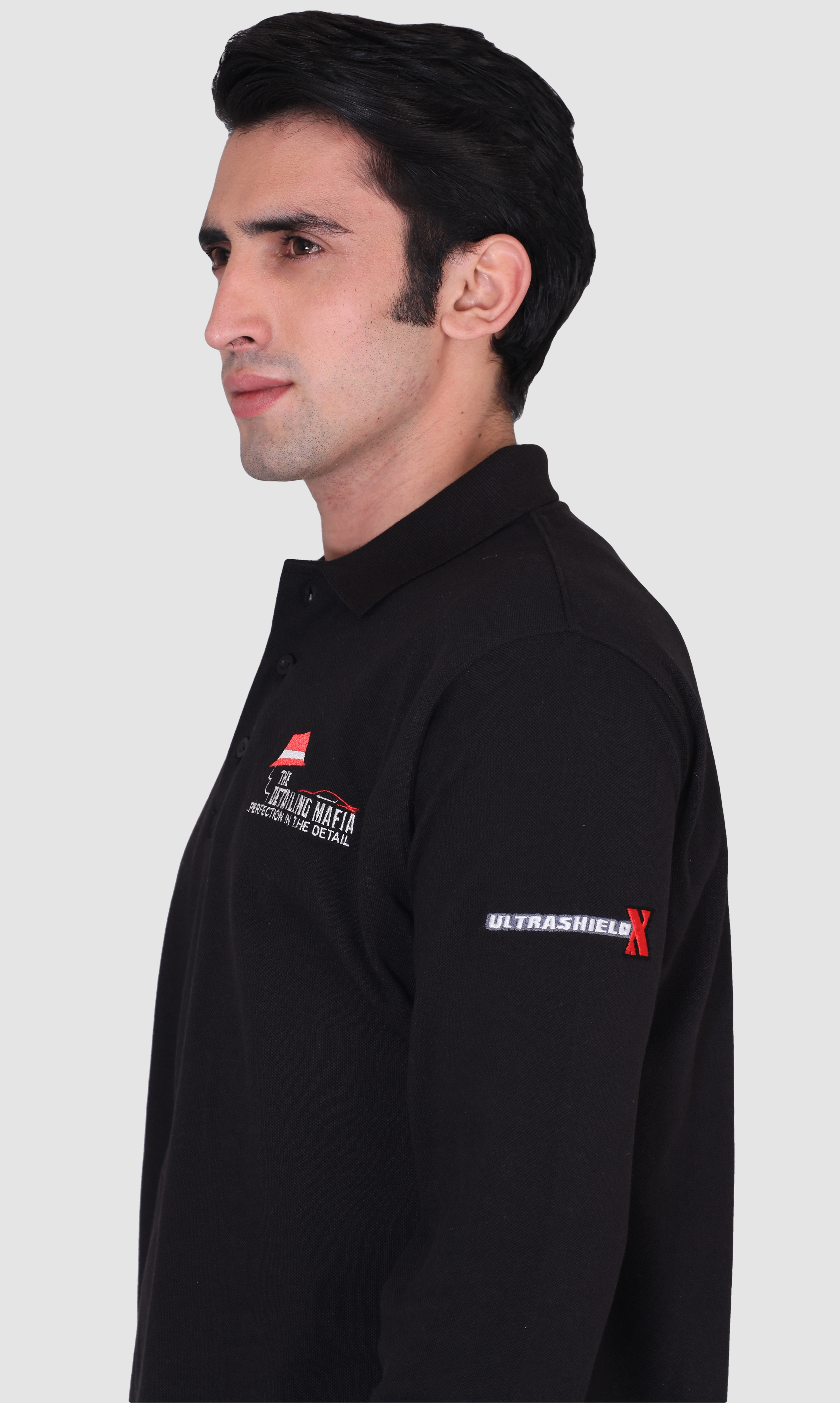 The detailing mafia black promotional polo t-shirts supplier 